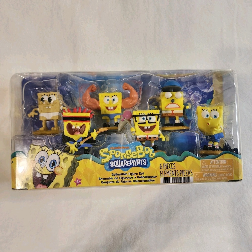 Just Play Spongebob Squarepants Hall of Fame  6‎ Figurune Set Nickelodeon NIB